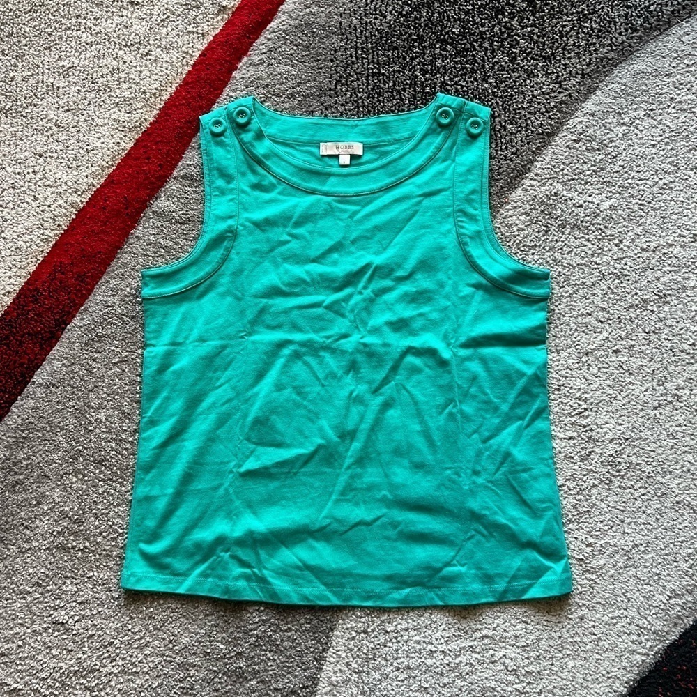 Hobbs London Teal Sleeveless Top